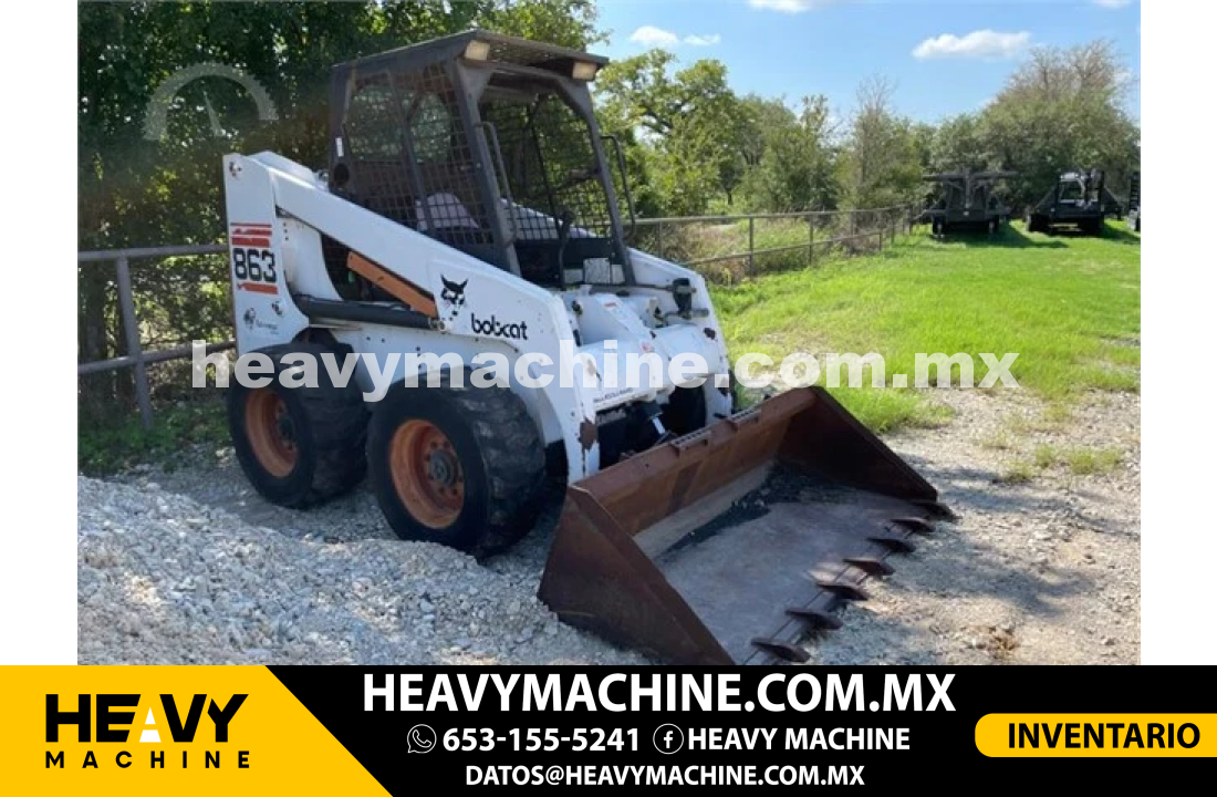 Maquinaria Pesada Mini Cargador 2005 BOBCAT 863